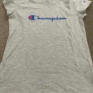 Gray girls champion shirt size girl large (kids)